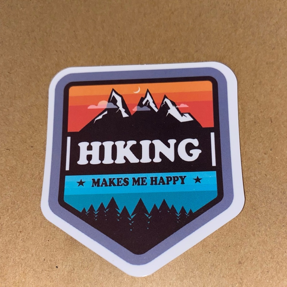 🌈20/$12🌈 Hiking Makes Me Happy Sticker